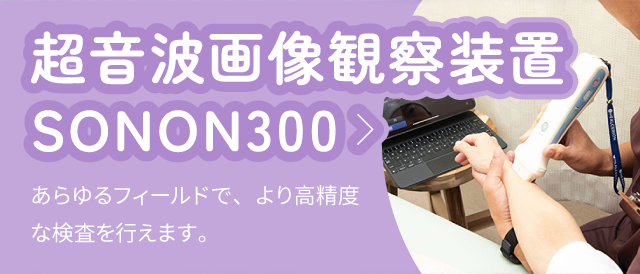 超音波画像観察装置 SONON300:あらゆるフィールドで、より高精度な検査を行えます。