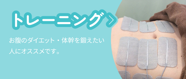トレーニング:お腹のダイエット・体幹を鍛えたい人にオススメです。